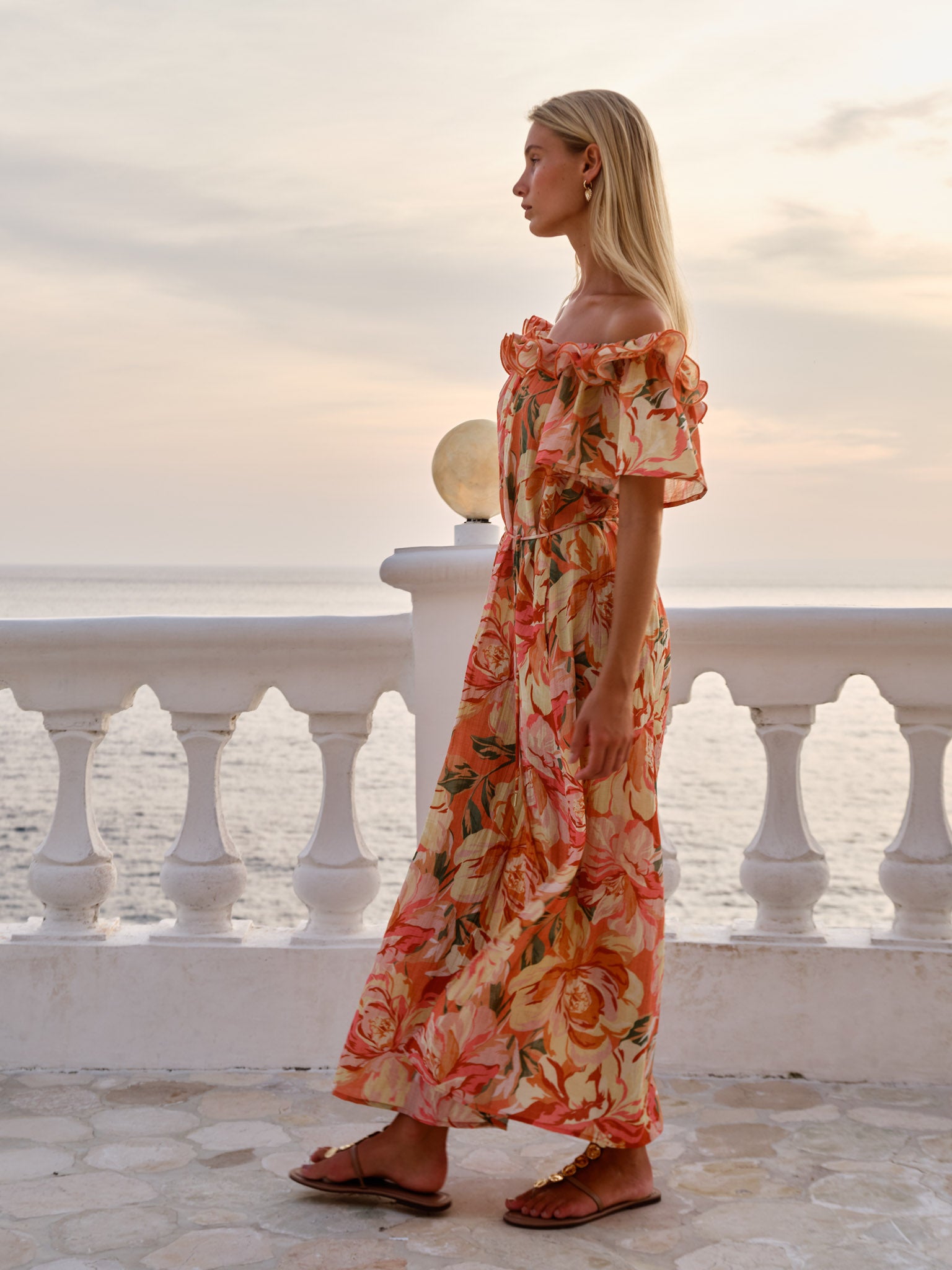 Fate+Becker Cosima Floral Midi Dress - Petal