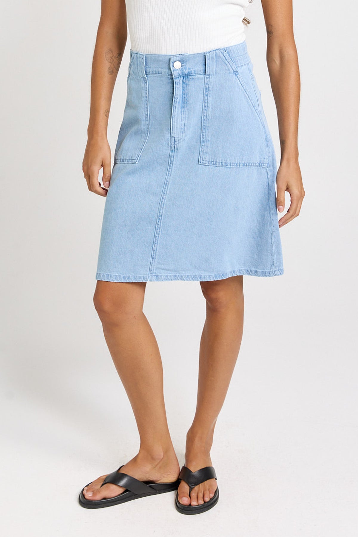 Betty Basics Aida Denim Skirt - Medium Wash