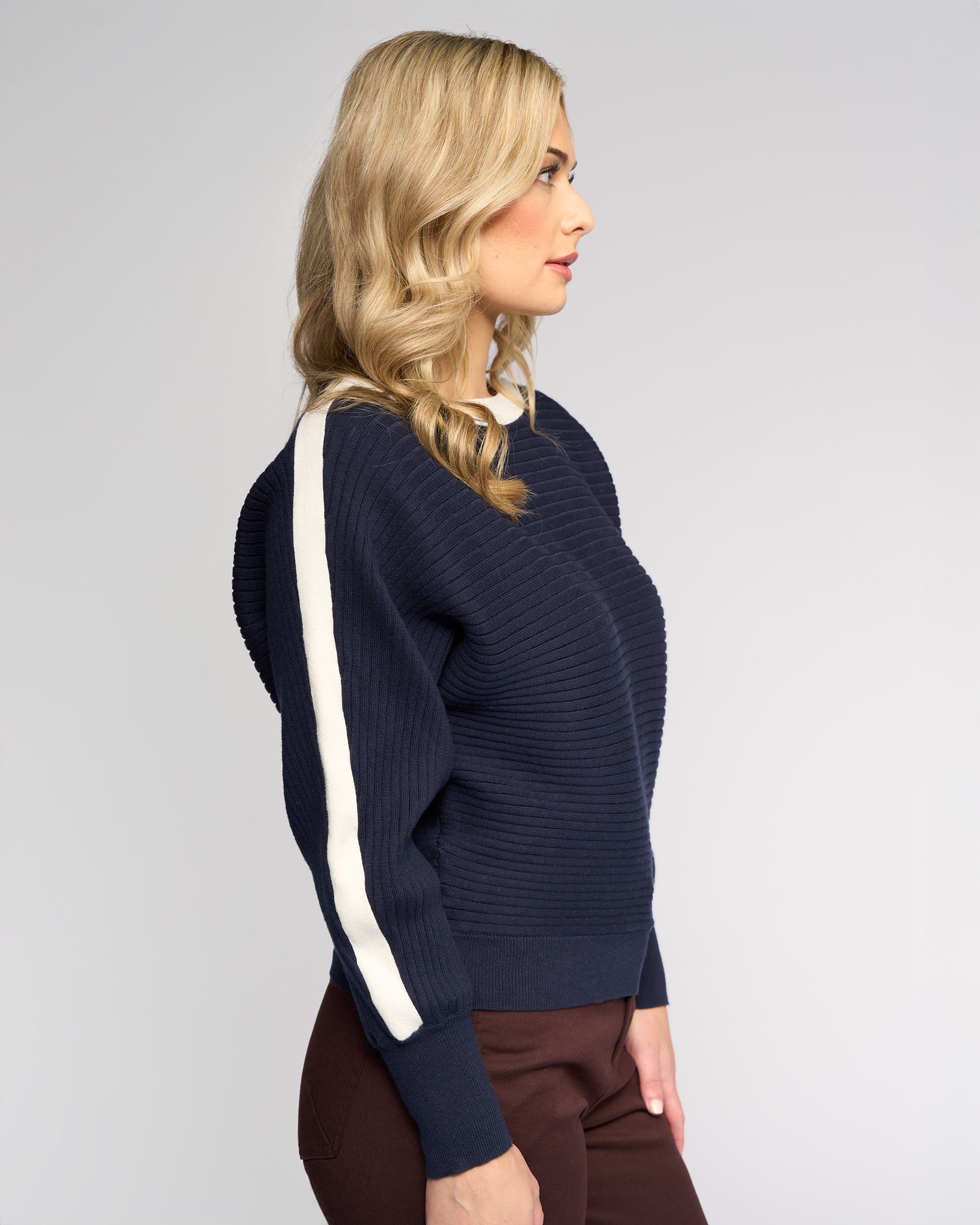 Vassalli Kiki Sweater - Ink/Winter White