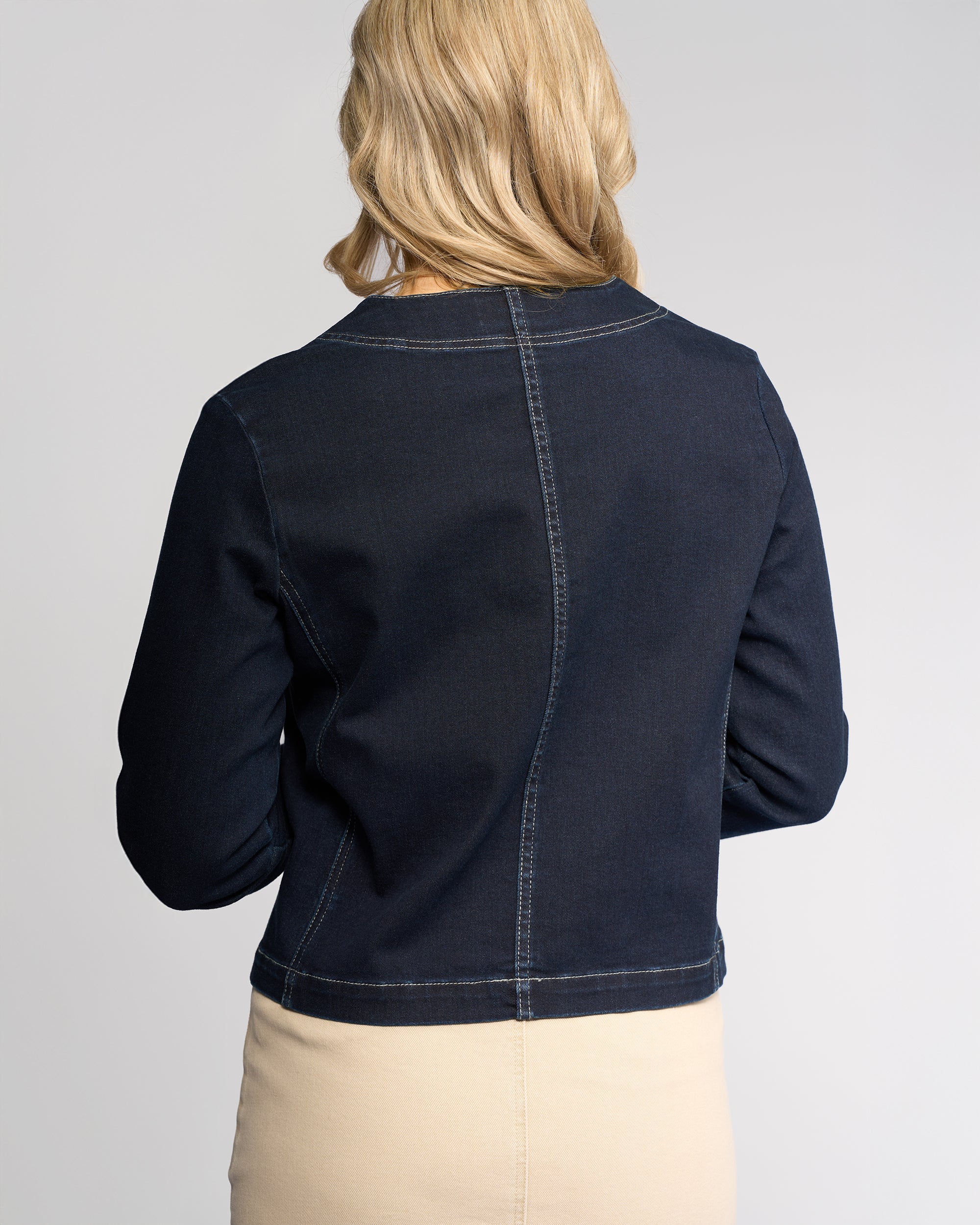 Vassalli Cable Jacket - Ink Denim
