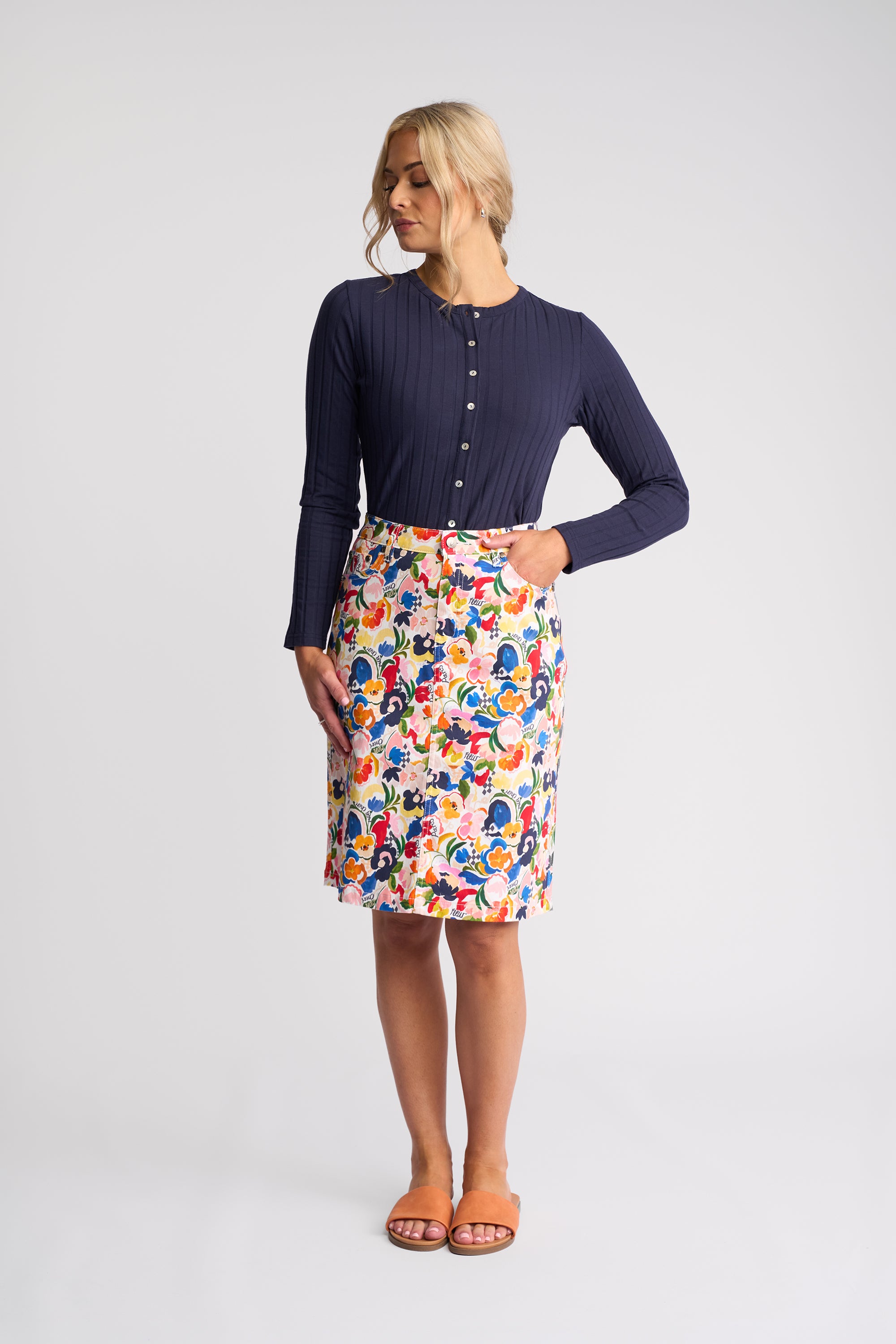 Vassalli Poppy Skirt - Mon Cheri