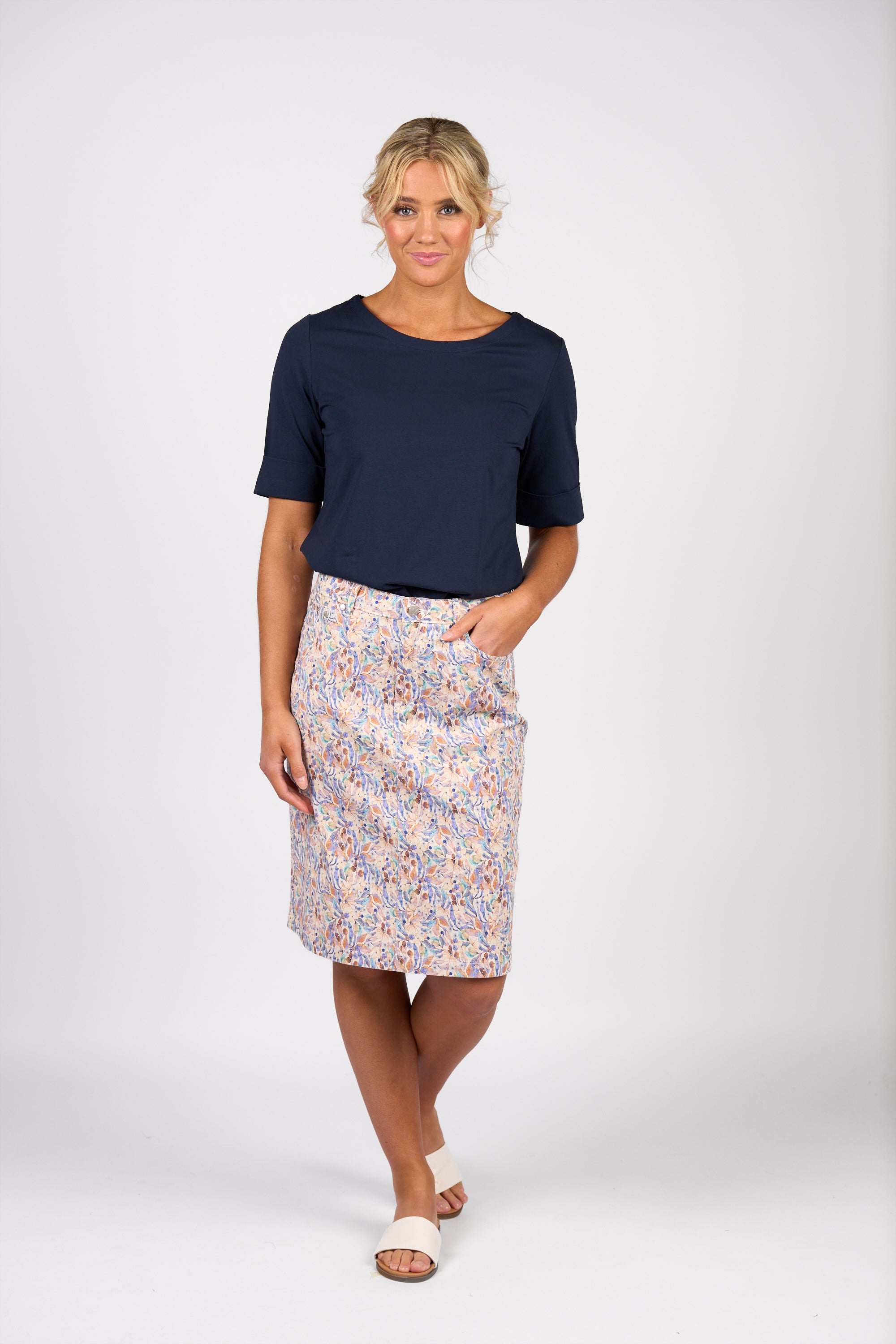 Vassalli Printed Skirt - Amalfi