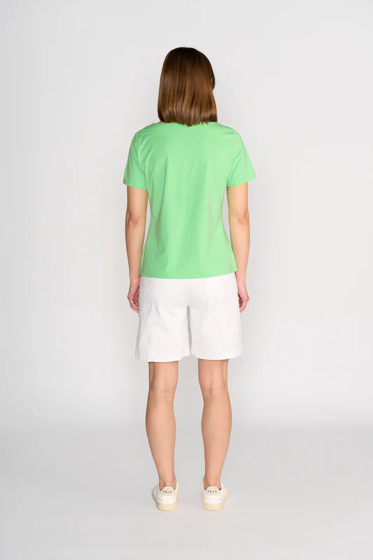 Vassalli Boat Neck Top - Clover
