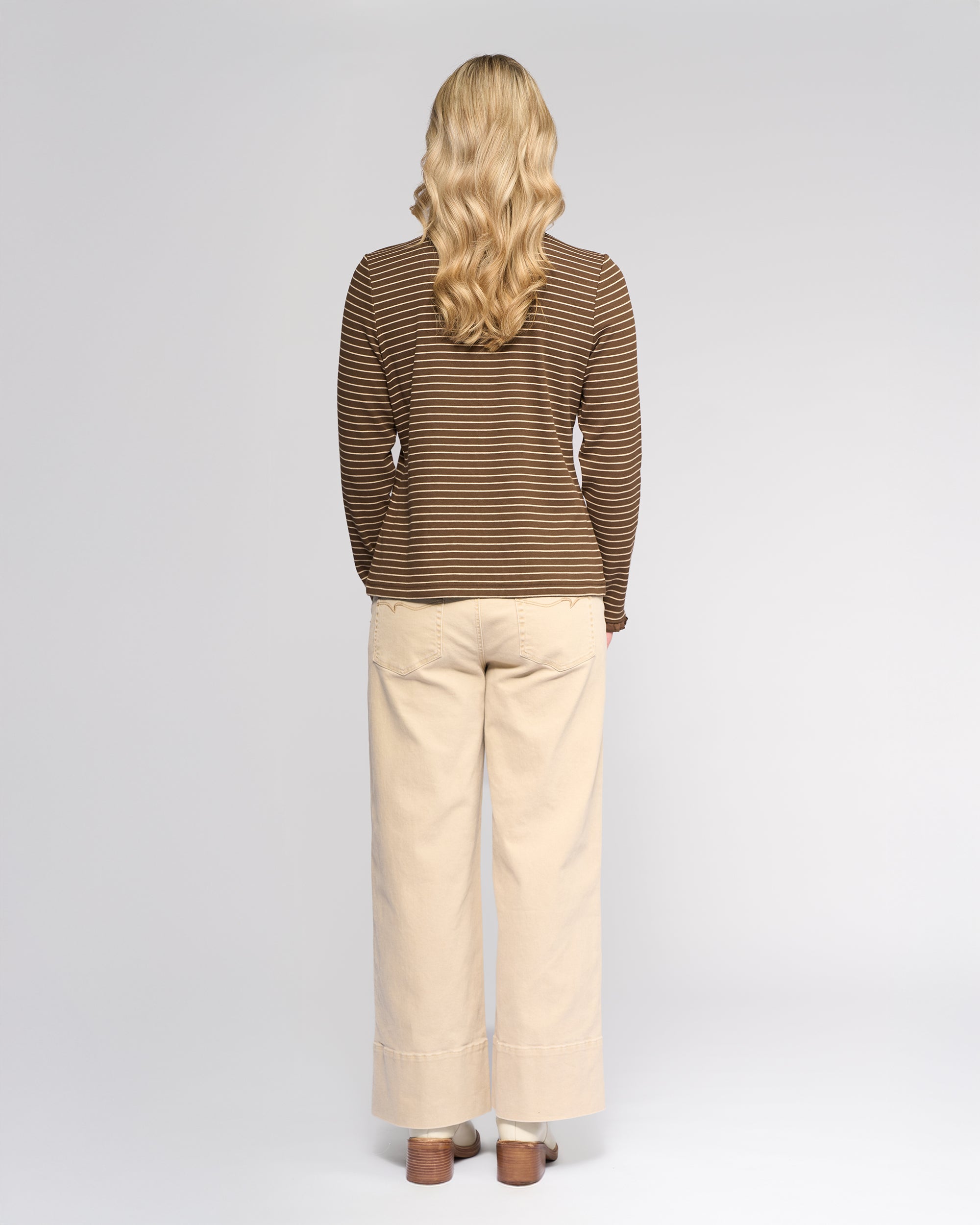 Vassalli Field Top - Chocolate/Oat
