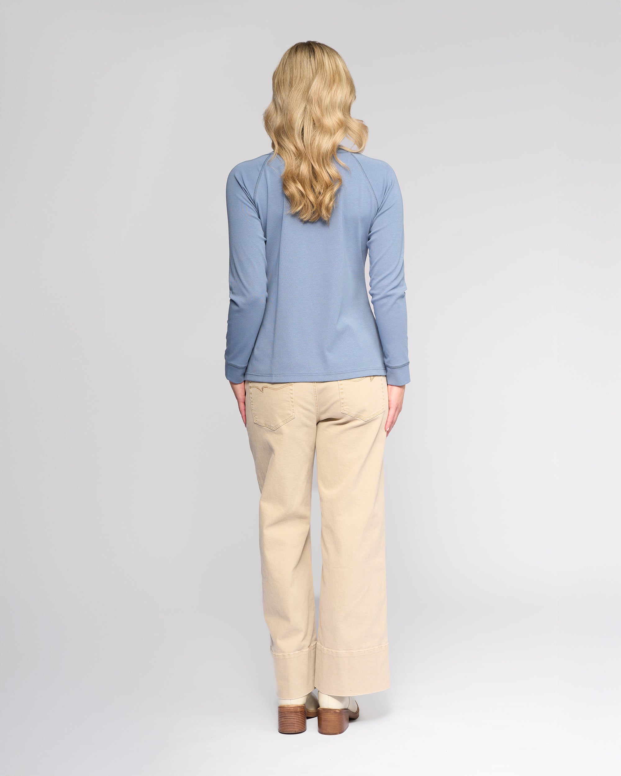 Vassalli Key Top - Denim Blue