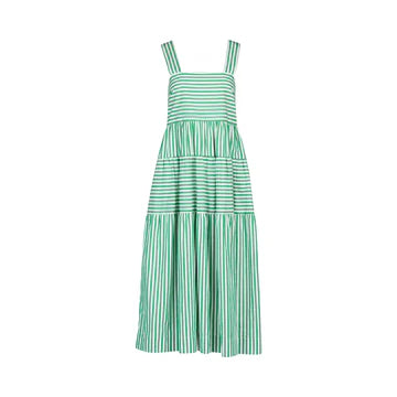 Vassalli Tiered Dress - Clover Stripe