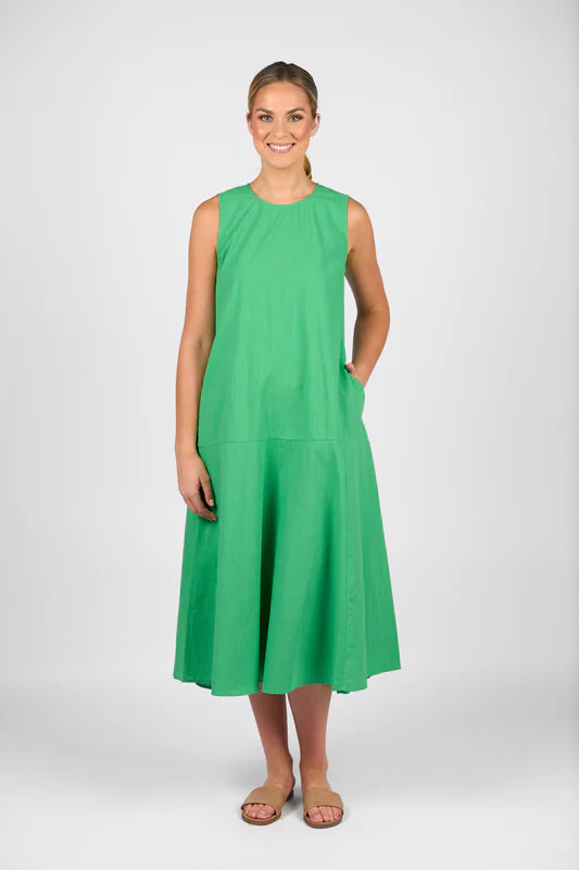Vassalli Midi Sleeveless Dress - Clover