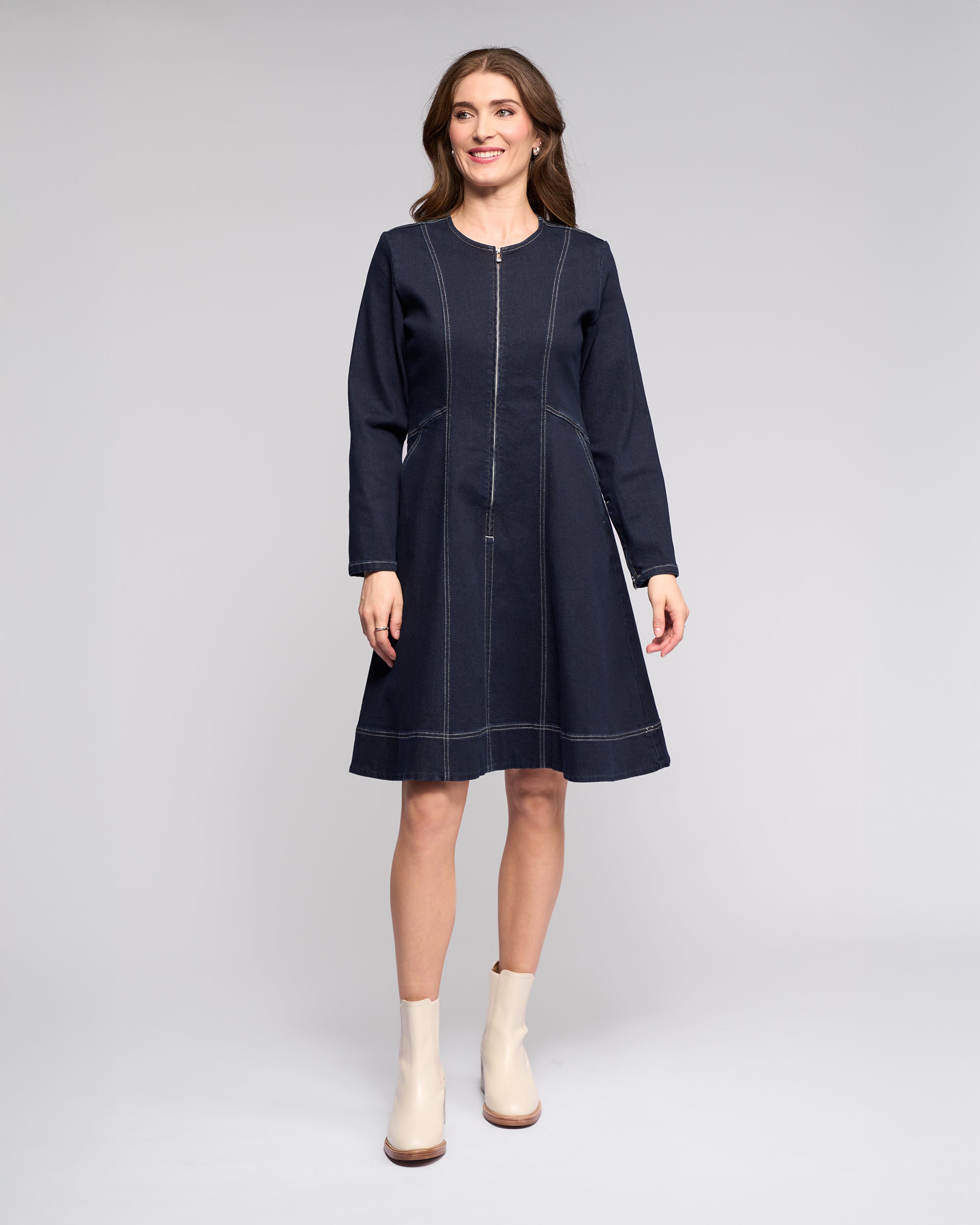 Vassalli Sienna Dress - Ink Denim
