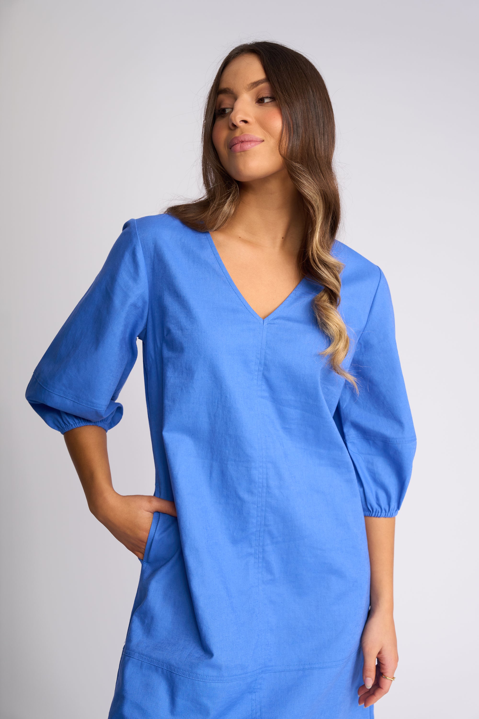 Vassalli Newman Dress - French Blue