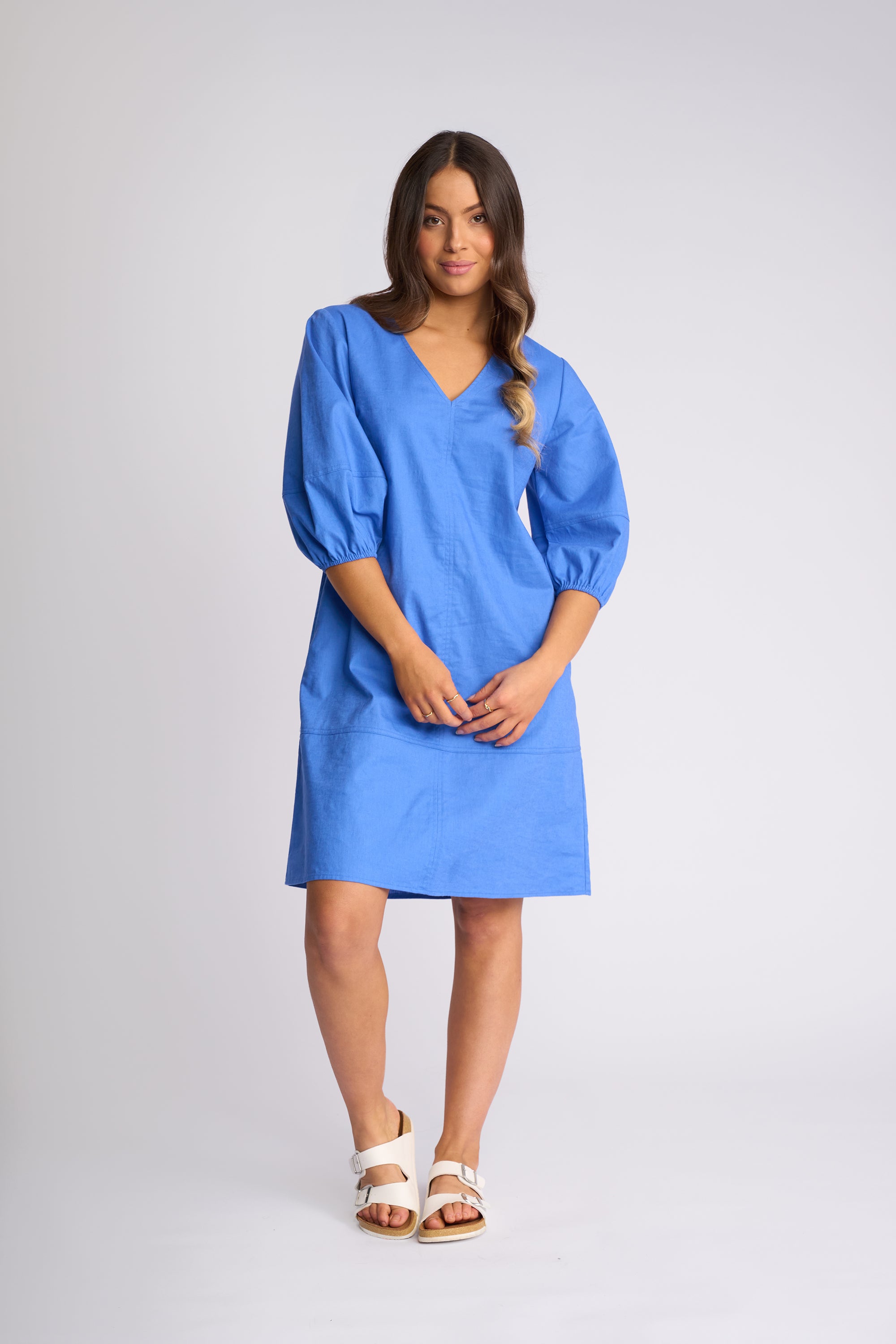 Vassalli Newman Dress - French Blue