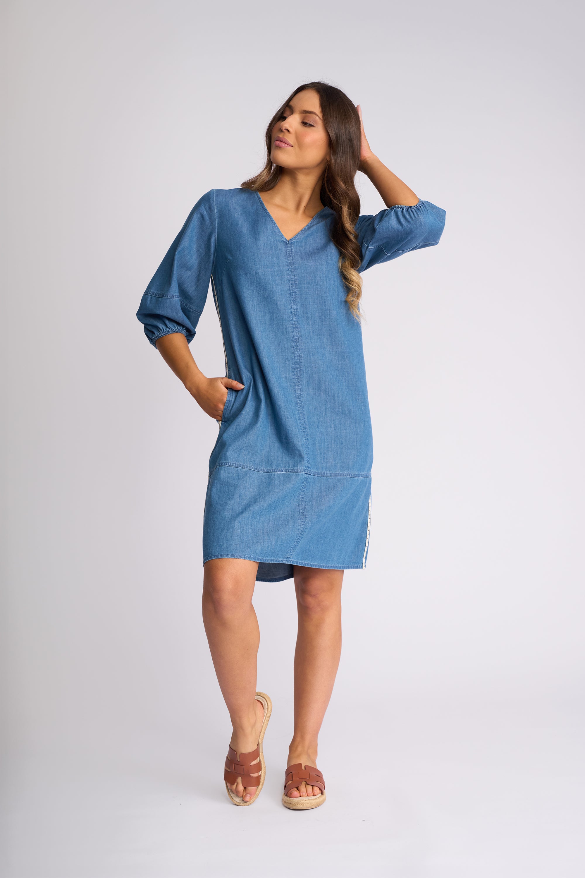 Vassalli Nevada Dress - Surf Blue