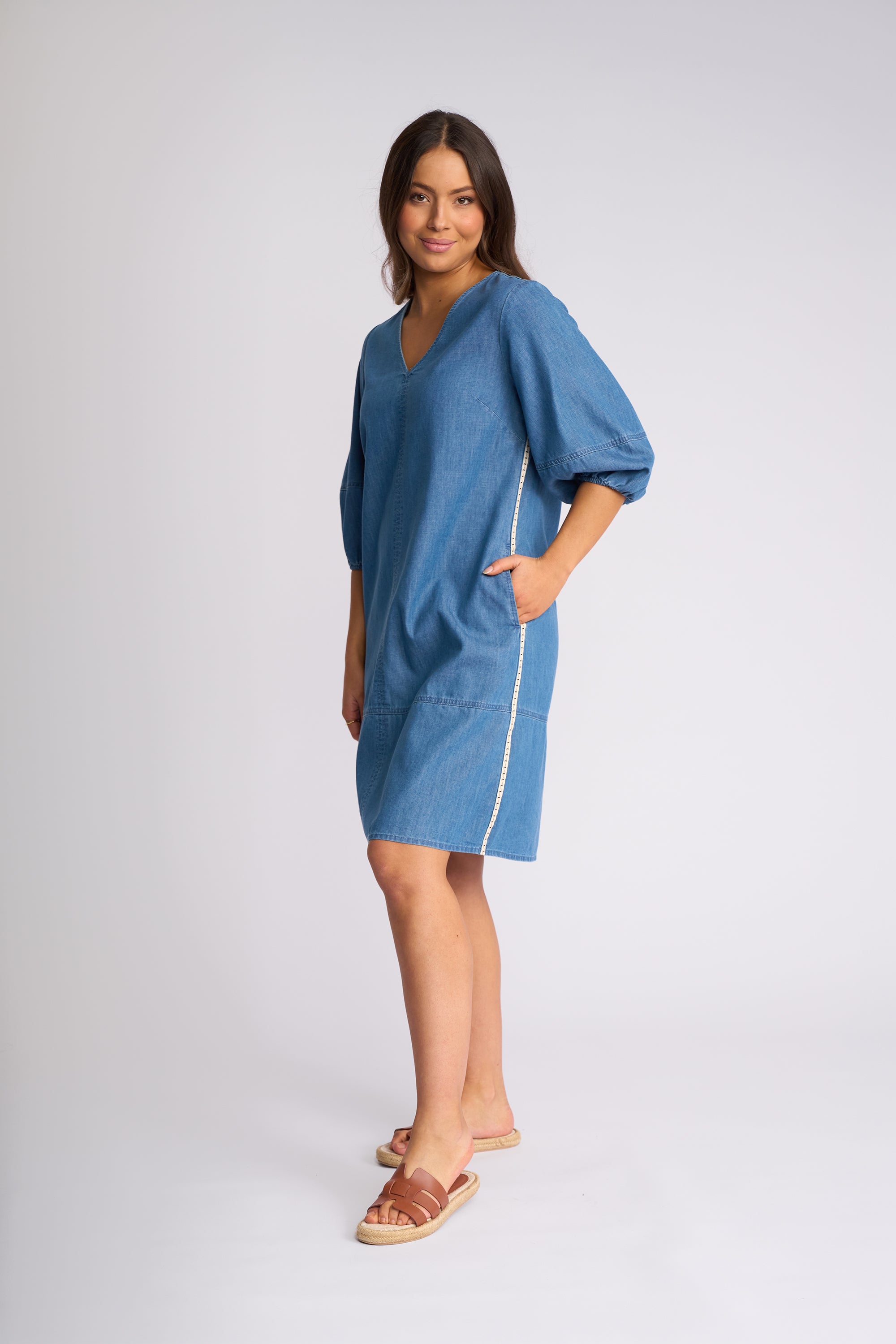 Vassalli Nevada Dress - Surf Blue