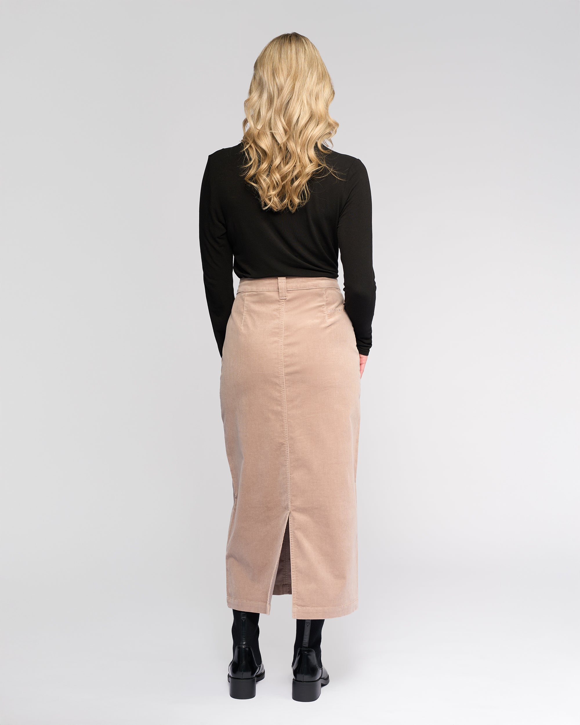 Vassalli Lane Cord Skirt - Twig