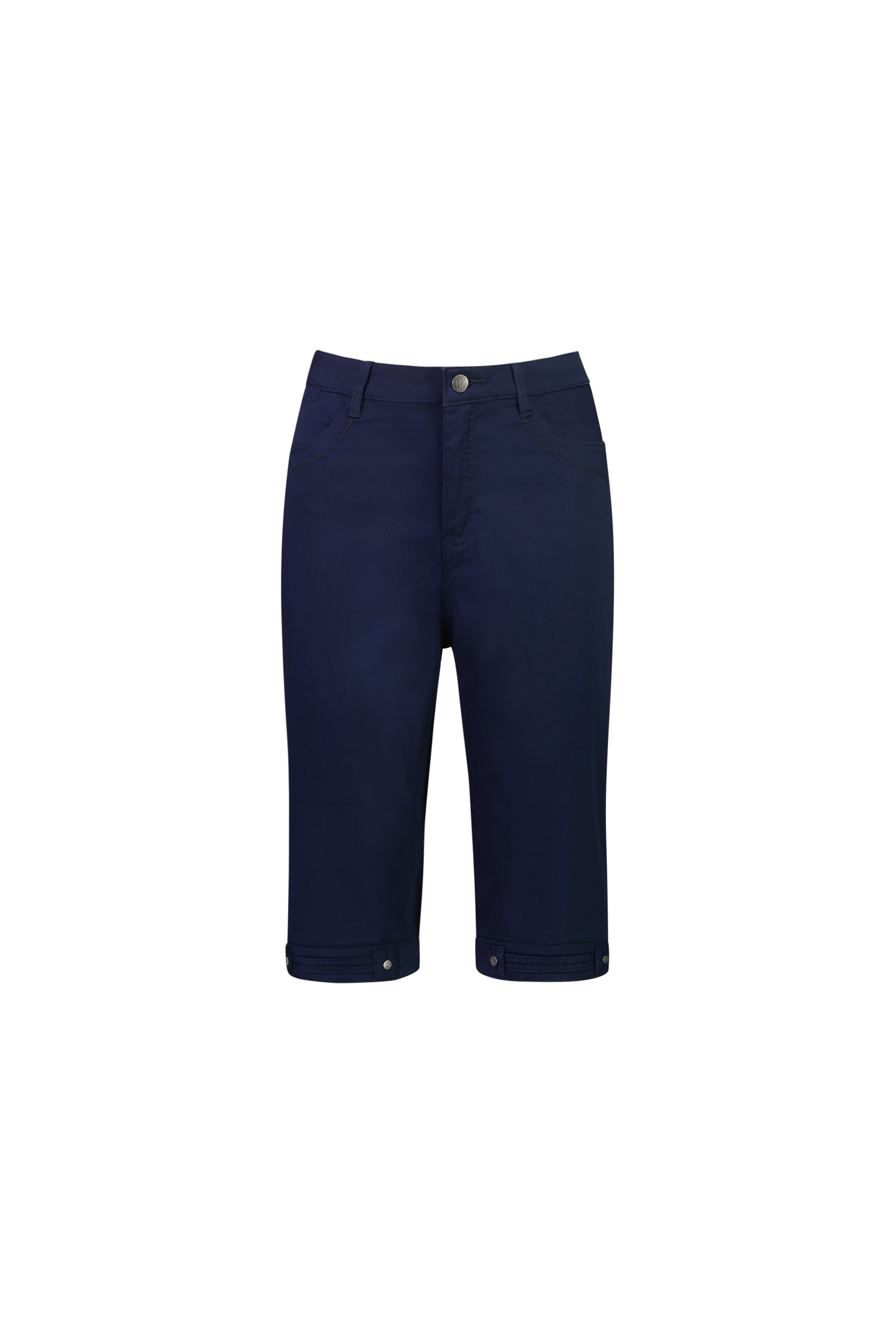 Vassalli Plain Straight Leg Short - Navy