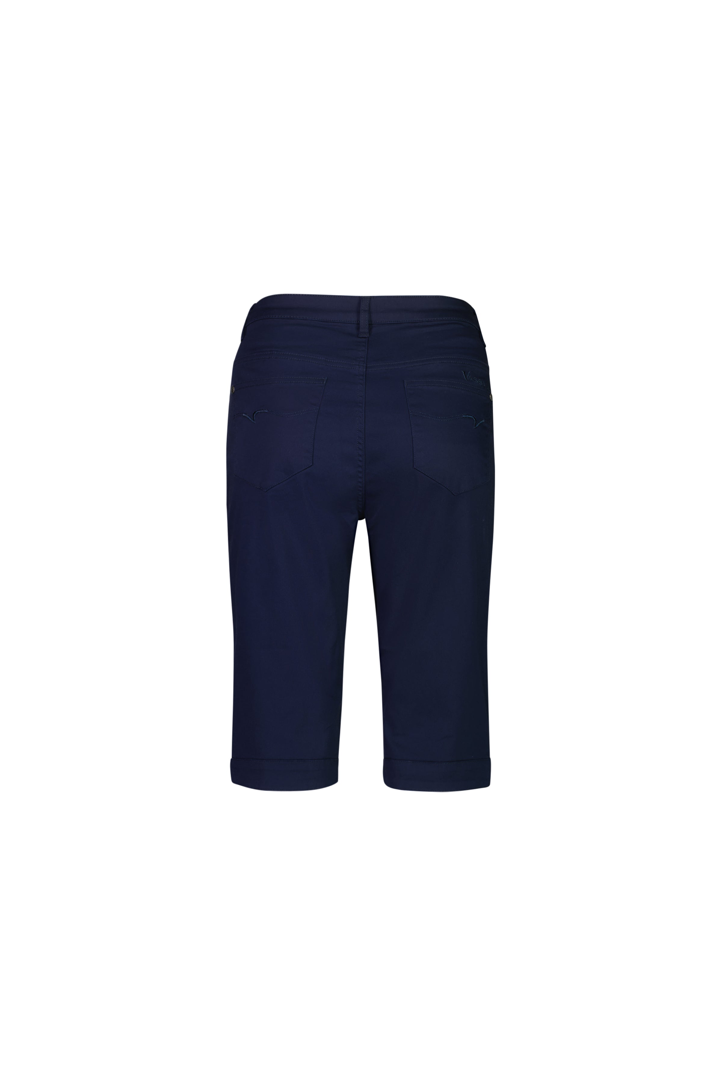 Vassalli Plain Straight Leg Short - Navy
