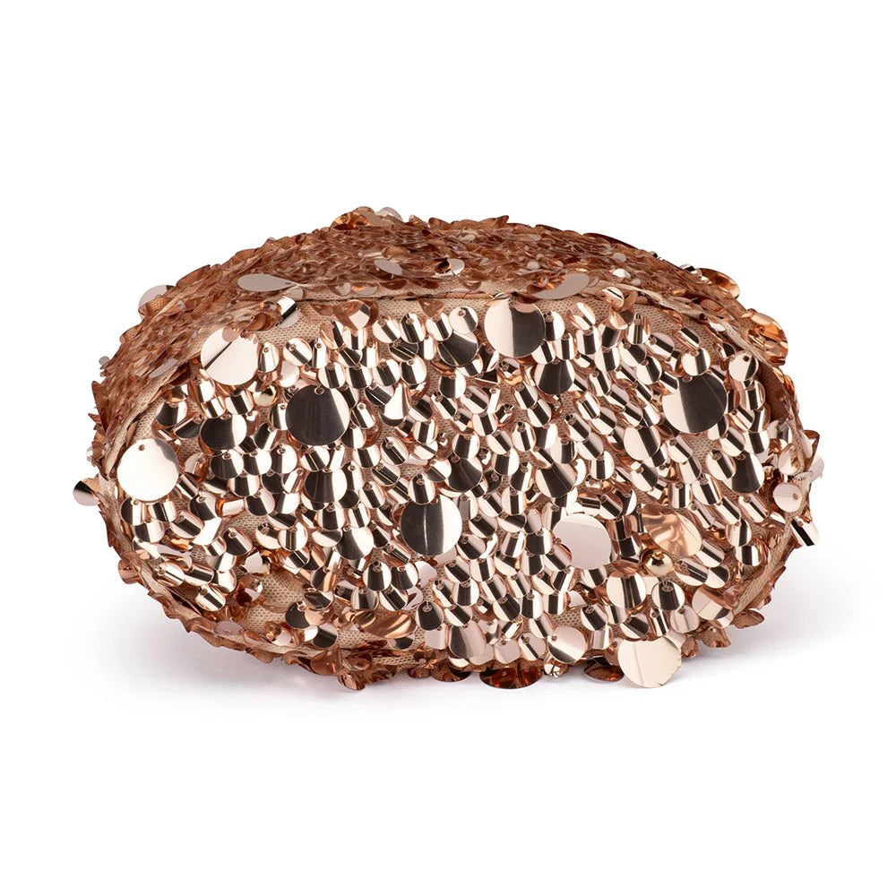 Olga Berg VERA Sequin Top Handle - Blush
