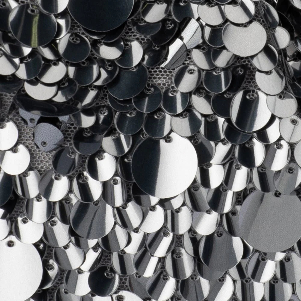 Olga Berg VERA Sequin Top Handle - Gunmetal