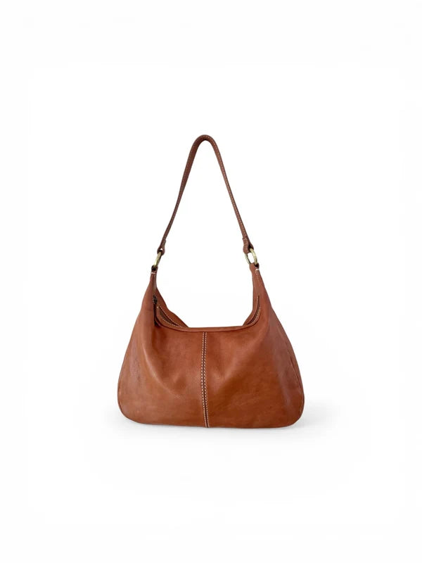 Cosgrove & Co Violetta Hobo Shoulder Bag - Tobacco