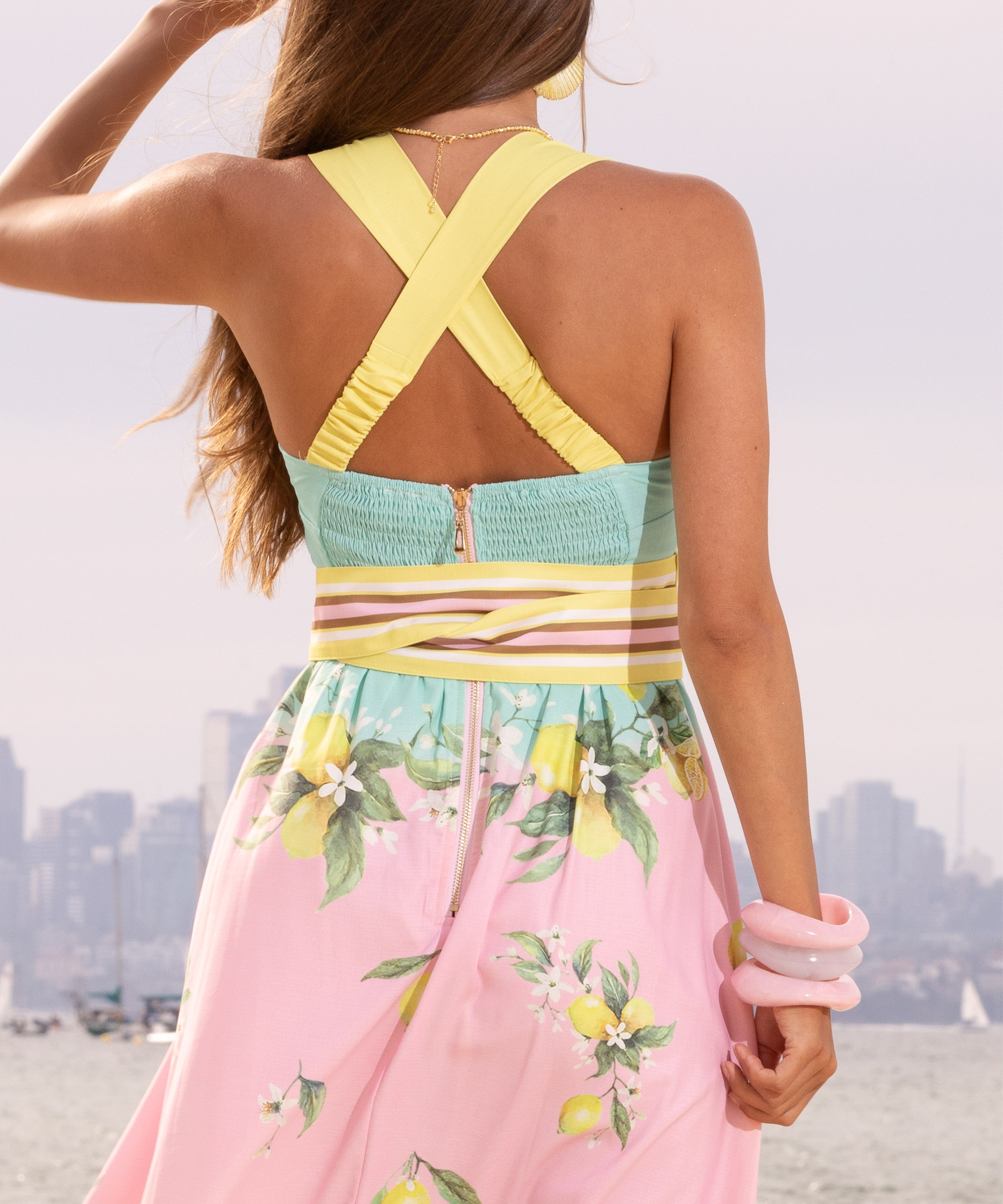 Mia Milani Lemoncello Short Dress