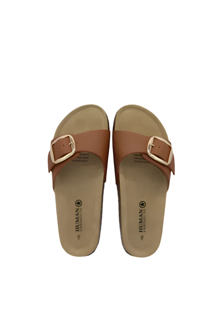 Human Shoes Jordan Slides - Tan