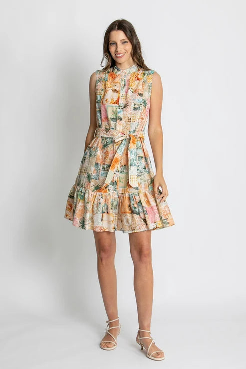Kachel Aurora Mini Dress - Malibu