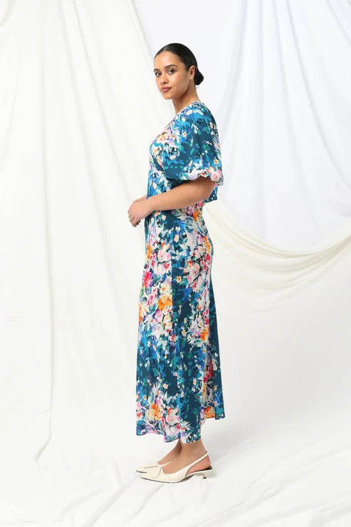 Kachel Chelsea Maxi Dress - Midnight Petal
