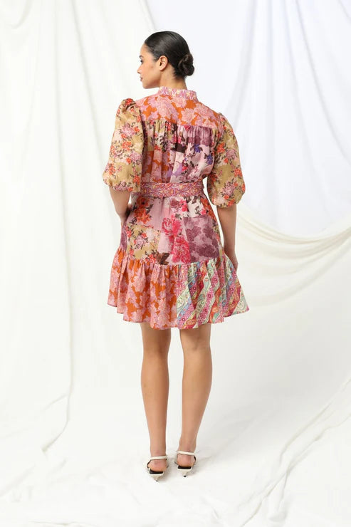 Kachel Freya Mini Dress - Cedar Mirage