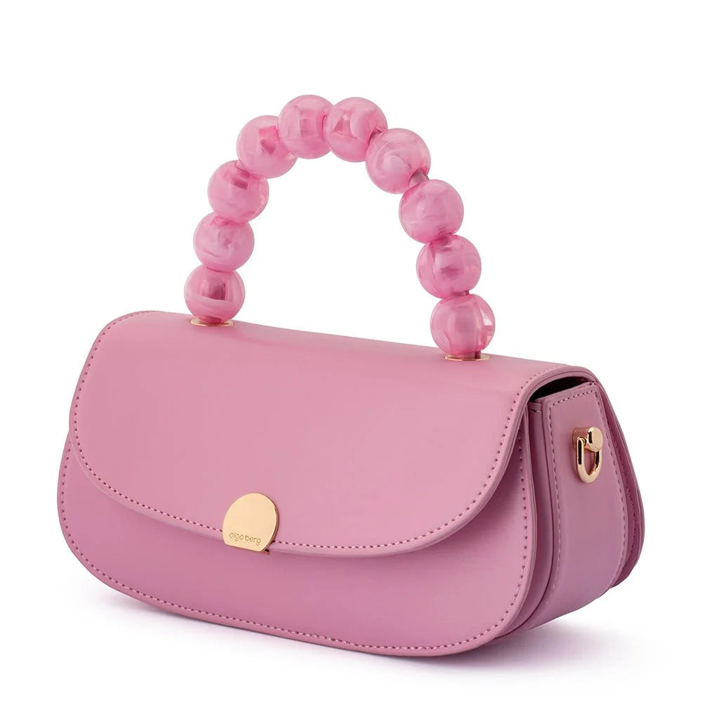 Olga Berg YASMIN Top Handle Bag - Pink