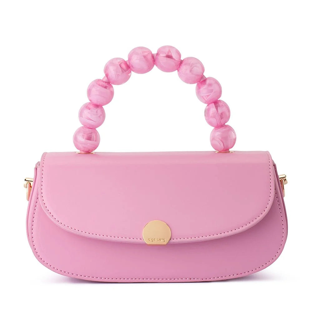 Olga Berg YASMIN Top Handle Bag - Pink