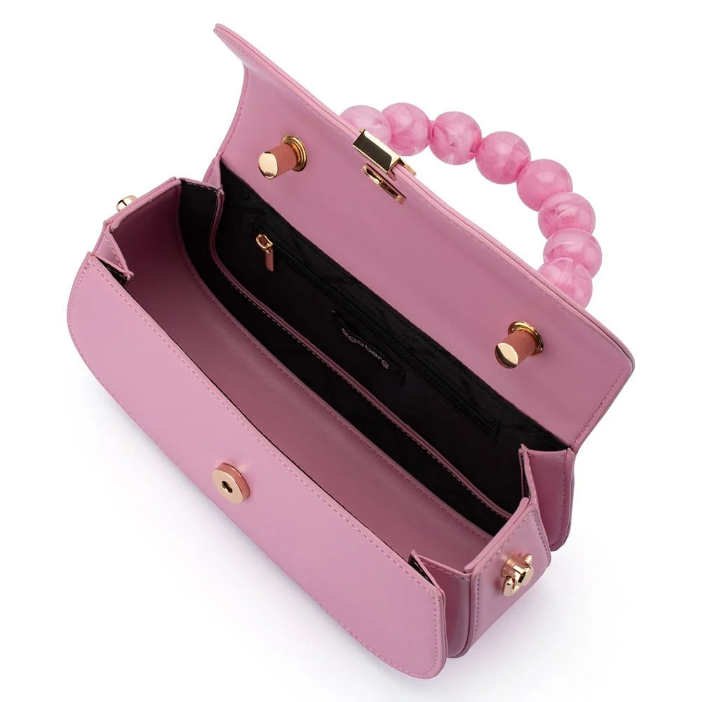 Olga Berg YASMIN Top Handle Bag - Pink