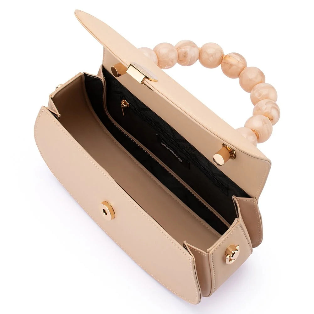 Olga Berg YASMIN Top Handle Bag - Natural