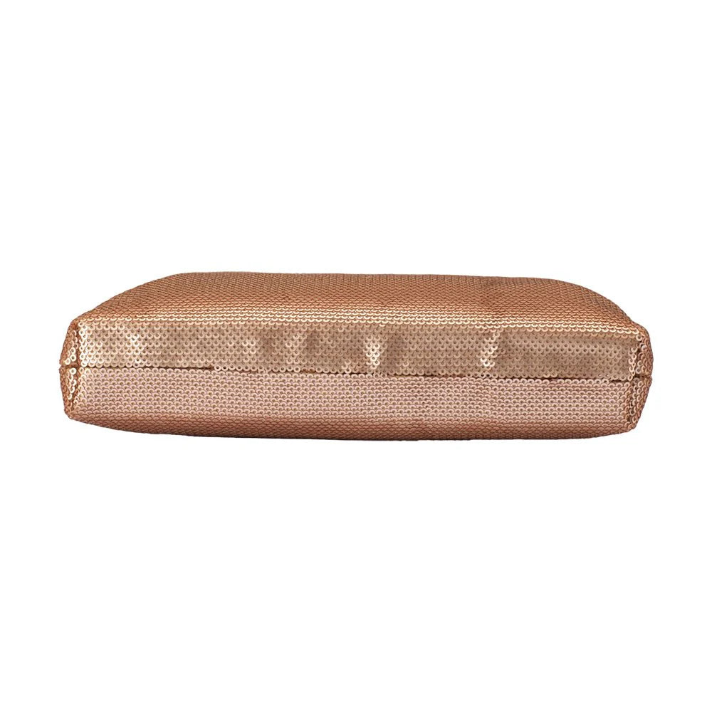 Olga Berg Zephyr Sequin Clutch - Blush